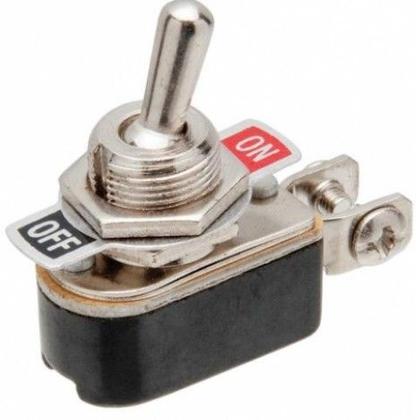 Imagem de Chave Alavanca ON-(OFF) Dois Terminais 3A - 250V - KNH-1S Cód-Chave 56
