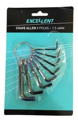 Imagem de Chave allen jogo com 8pçs - 5nr