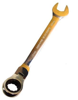 Imagem de Chave Catraca Combinada Boca 19mm Cabeça Móvel Aço Cromo Pró