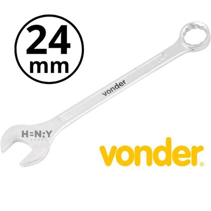 Imagem de Chave Combinada 24mm Reta Aço Cromo Vanádio - VONDER