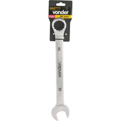 Imagem de Chave combinada 26mm cromo vanádio cromada cartela - Vonder