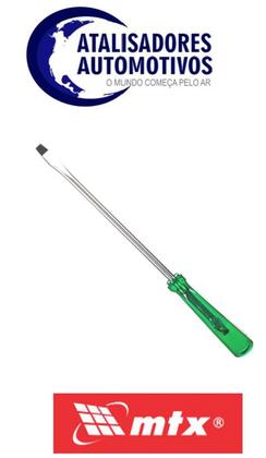 Imagem de Chave de fenda com cabo verde 1/4" x 8" (sl6 x 200 mm) -mtx