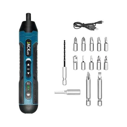 Imagem de Chave de Fenda Elétrica Sem Fio Recarregável - 1300mAh, 3.6V, com Mini Furadeira