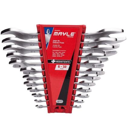 Imagem de Chave Fixa Jogo 6 a 32 MM com 12 Peças 100403MY MAYLE