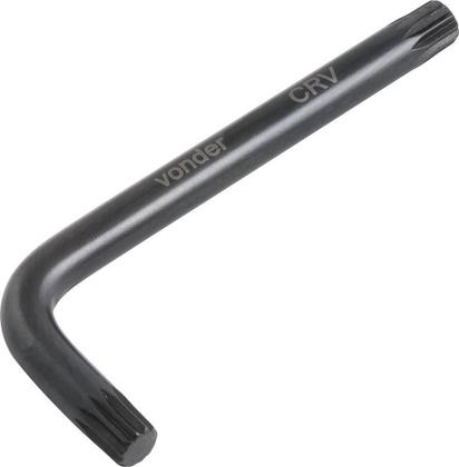 Imagem de Chave Multidentada 08Mm Tipo L Curta Cromo Vanádio Vonder