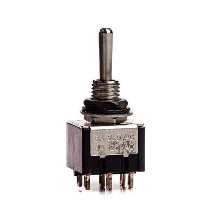 Imagem de Chave Seletora Mini 2 Posições Toogle Preta Spirit M203-BK