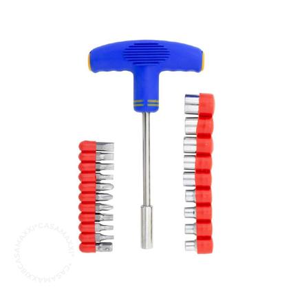 Imagem de Chave Tipo T com 21 peças