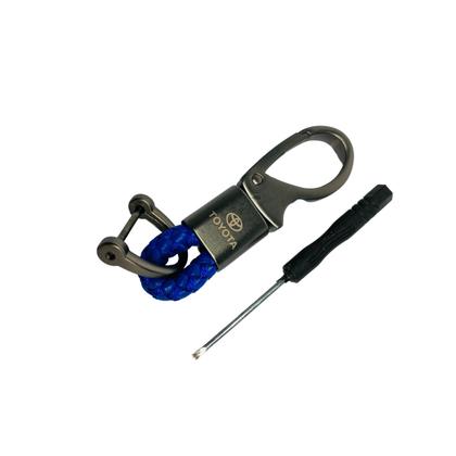 Imagem de Chaveiro Carro Metal c/ detalhe Couro Genuíno Toyota Corolla