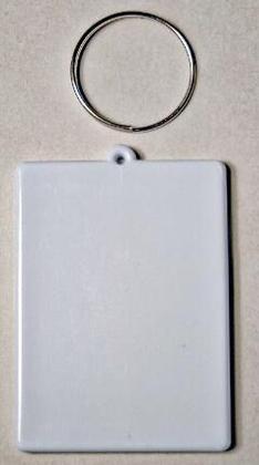 Imagem de Chaveiro Polimero compatível Sublimação Plástico - 60 Unidade