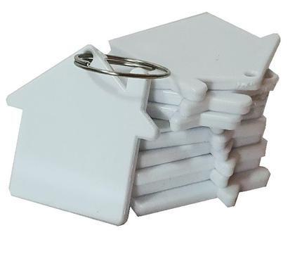 Imagem de Chaveiro Polimero compatível Sublimação Plástico - 60 Unidade