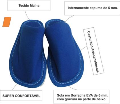 Imagem de Chinelo De Quarto Fechado Masculino- Pantufas Fechada - Chinelo em Tecido Fechado (Temos Atacado)