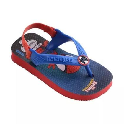 Imagem de Chinelo Havaianas Baby Marvel Menino Azul Vermelho