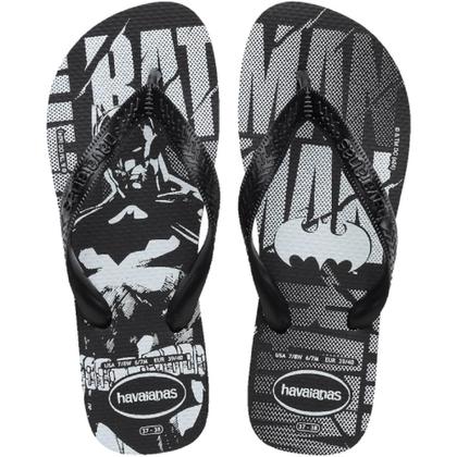 Imagem de Chinelo Havaianas Masculino Top Batman DC Logomania Preto