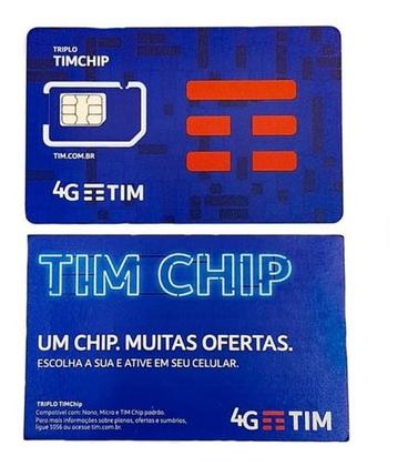 Imagem de Chip 4G Pré Pago Triplo Corte - Tim