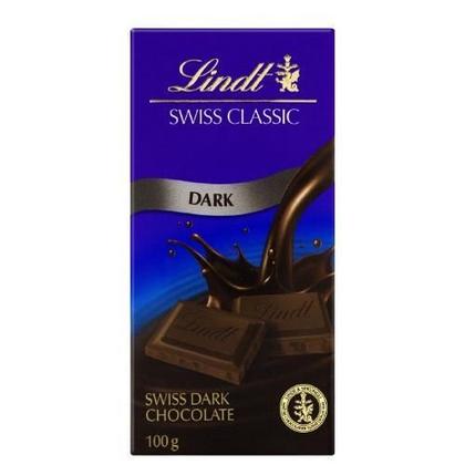 Imagem de Chocolate Lindt Swiss Classic Dark Sabor Amargo 100G