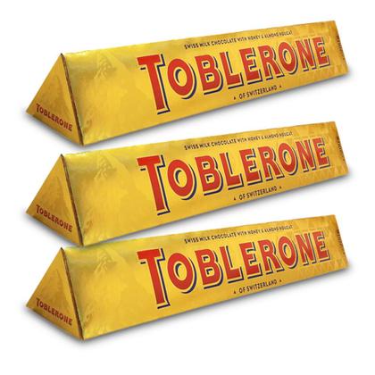 Imagem de Chocolate Toblerone Milk Gold Kit 3 Unidades de 100g