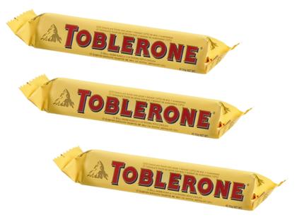 Imagem de Chocolate Toblerone Nougat de Mel e Amêndoas 35g -3unid