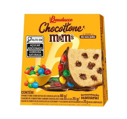 Imagem de Chocotone Mini Bauducco MM's 80g