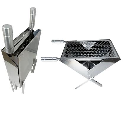 Imagem de Churrasqueira portatil inox top carvão com grelha