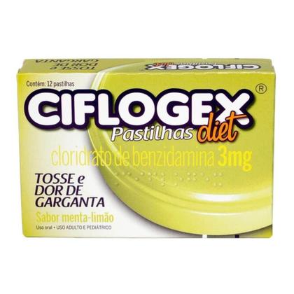 Imagem de Ciflogex Pastilhas Menta E Limão Diet C/12