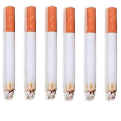 Imagem de Cigarros falsos de 6 peças  Um tamanho   branca 1 Pacote