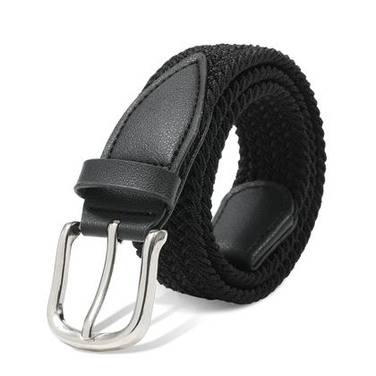 Imagem de Cinto AWAYTR Kids Elástico Trançado com Fivela Elástica Preta Elástica
