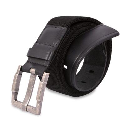 Imagem de Cinto de Elastico Social Masculino Ponteiras de Couro Confortavel Ajuste Fivela