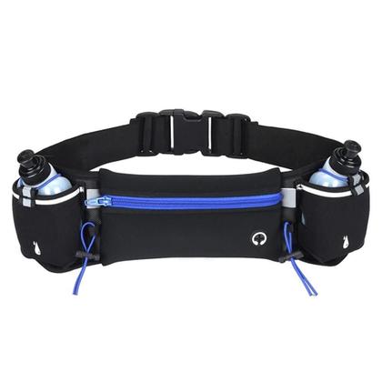 Imagem de Cinto De Hidratação Corrida Running Com 2 Garrafas E Pochete