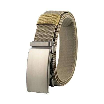 Imagem de Cinto Tático Masculino De Tamanho Grande Em Nylon Elástico Com Fivela De Metal 115-150CM