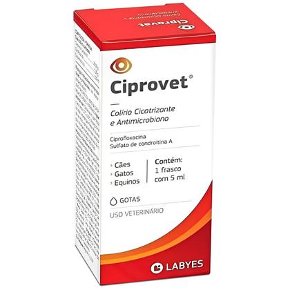 Imagem de Ciprovet Labyes 5ml Colirio Antibacteriano P/ Cachorro Gato