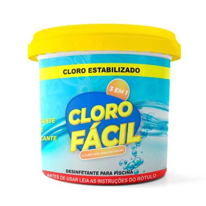 Imagem de Cloro Fácil Granulado 3 em 1 para Piscinas 10kg Balde Ultraclor