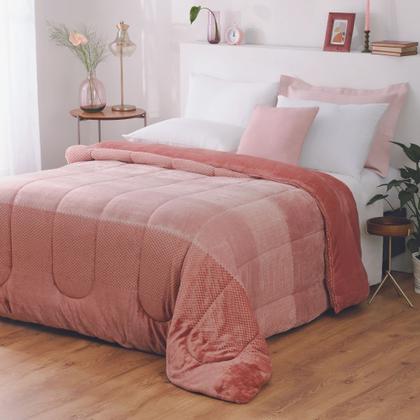 Imagem de Coberdrom Dupla Face Melange Queen 2,40x2,60m Lepper Elegante Macio Quentinho