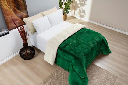 Imagem de Coberdrom everest KING 1 peça - lã de carneiro + manta flannel