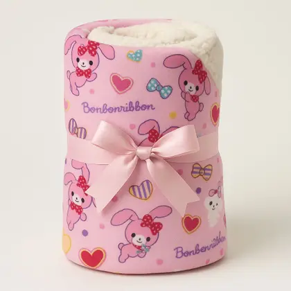 Imagem de Cobertor Bebe Manta Mantinha Dupla Face Sherpa Carneirinho Algodão Menina Menino