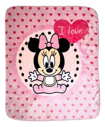Imagem de Cobertor Berço Minnie Disney Te Amo  Proteção, Carinho e Maciez