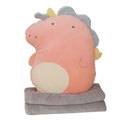 Imagem de Cobertor de almofada Travesseiro Cobertores multifuncionais Brinquedos de pelúcia de animais de desenho animado