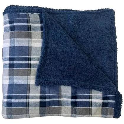 Imagem de Cobertor Finlândia Estampas Casal 1,80m x 2,20m Sherpa e Microfibra Dupla Face