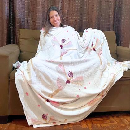 Imagem de Cobertor Frio Intenso Infantil Menina Menino Mantin Bailarin