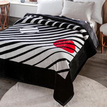 Imagem de Cobertor Grosso E Quente Casal Antialérgico Raschel Estampas