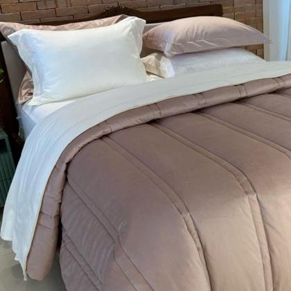Imagem de Cobertor Luxo Queen Size Blair Veludo + 100%Algodão Grosso E