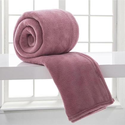 Imagem de Cobertor Manta Aconchego King Ultrasoft Dupla Face Rosê 100%