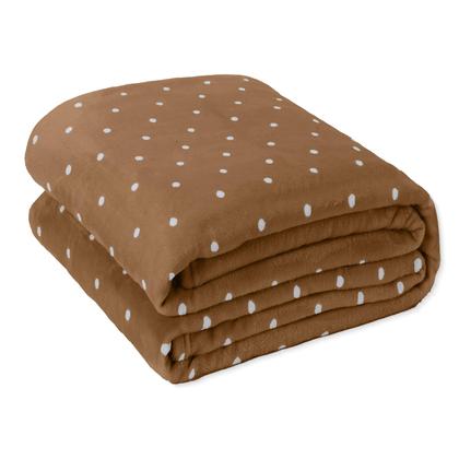 Imagem de Cobertor Manta Casal Queen Size Poá Bolinha Softy 2,40 x 2,20 Avulso Toque Macio Aveludado Coberta Antialergico Fleece Flannel