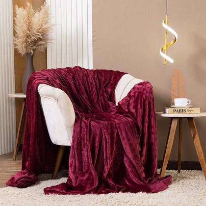 Imagem de Cobertor Manta Encanto Avulso Dupla Face QUEEN em Mantinha Soft Plush Fleece Corações em Alto Relevo Toque de Seda Super Macio Quente