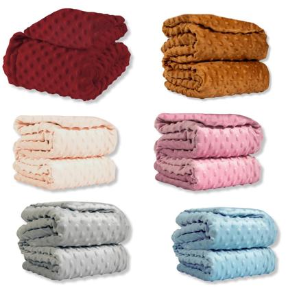 Imagem de Cobertor Manta Infantil Bebe Pipoquinha Fleece Utra Macio Menino Menina