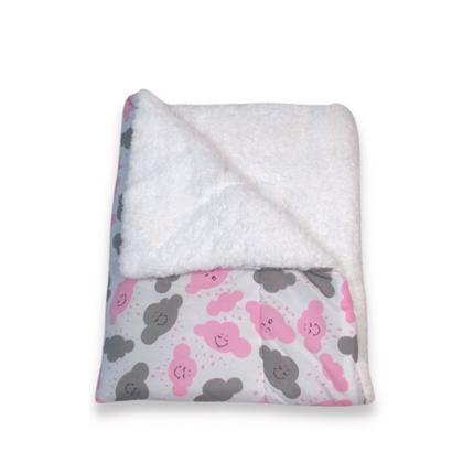 Imagem de cobertor para bebê coberta coberdom com sherpa cobertor dupla face quentinho pra menino/menina