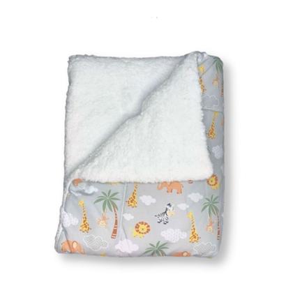 Imagem de cobertor para bebê coberta coberdom com sherpa cobertor dupla face quentinho pra menino/menina