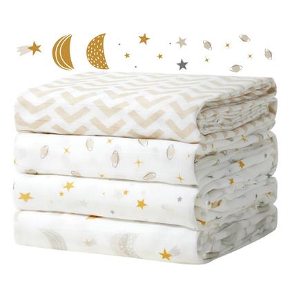 Imagem de Cobertores Swaddle Momcozy Muslin Ultra Soft 120x120cm Stellar