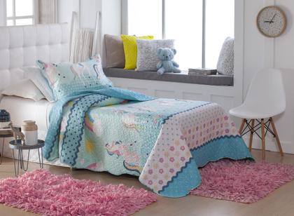 Imagem de Cobre Leito Colcha Infantil Patchwork Teen Kids Ultrassonic