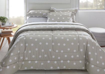 Imagem de Cobre Leito Colcha Kacyumara Vintage Poá Marc 200 Fios