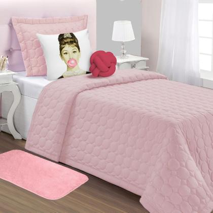 Imagem de Cobre Leito Feminino Solteiro 05 Peças Splash